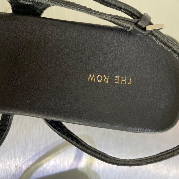 The Row Black Kitten Heel Sandals - Picture 3 of 14